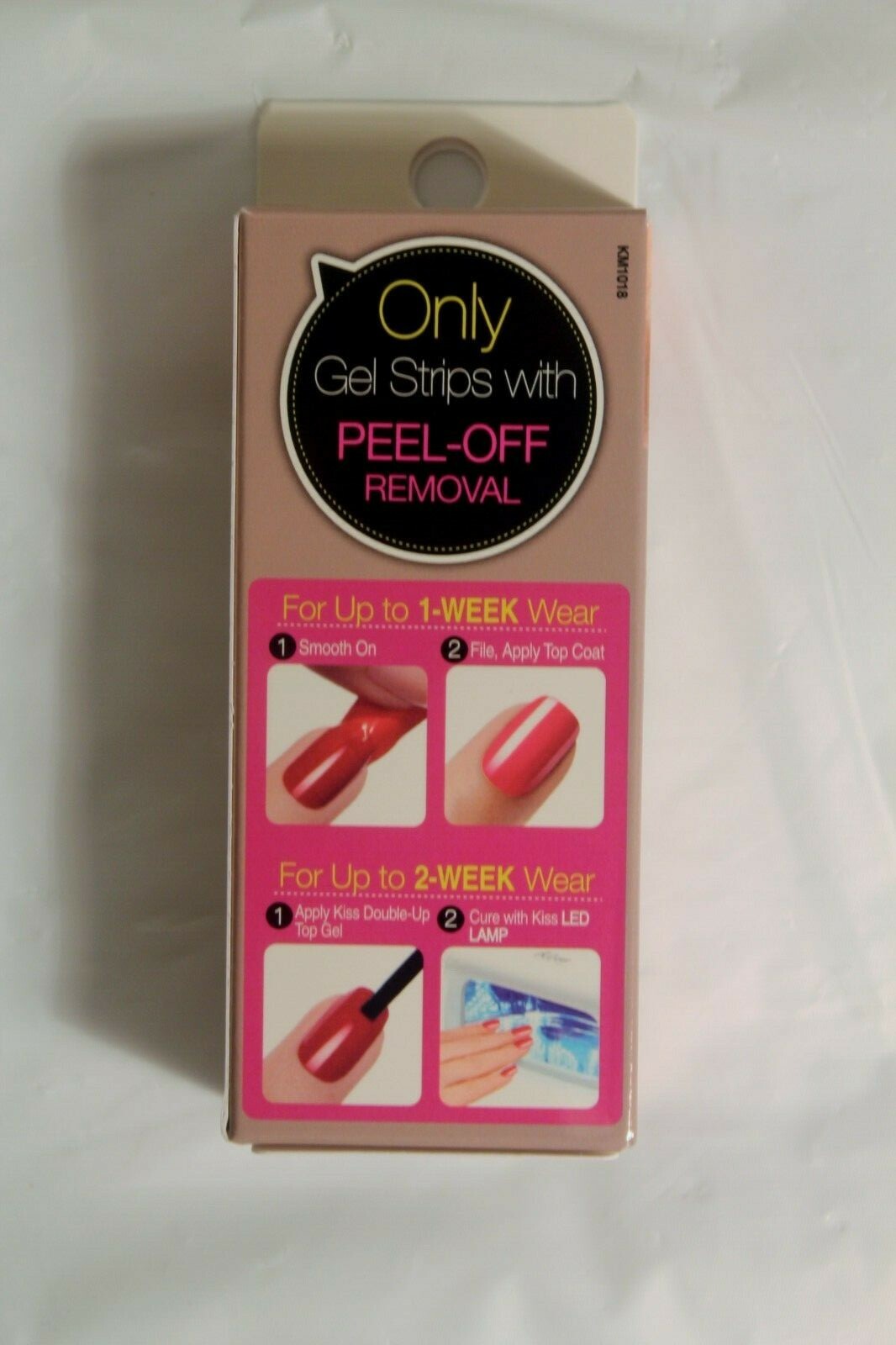 Lot of 4 Kiss Nail Gel Dress 40 Gel Strips 60464 GPD09C NEW Gel Polish Solution