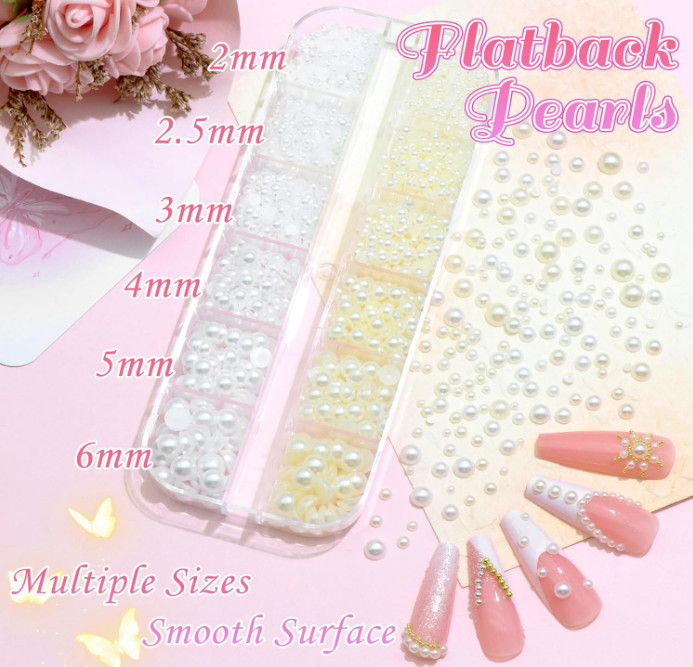 3 Sets See Pics Gold Nail Charms 160Pcs 3D Butterfly, Cherry Heart, Cross, Bow