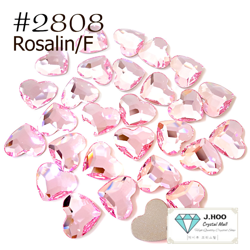 Swarovski 2808 Heart Flat Back 10mm(4pcs)