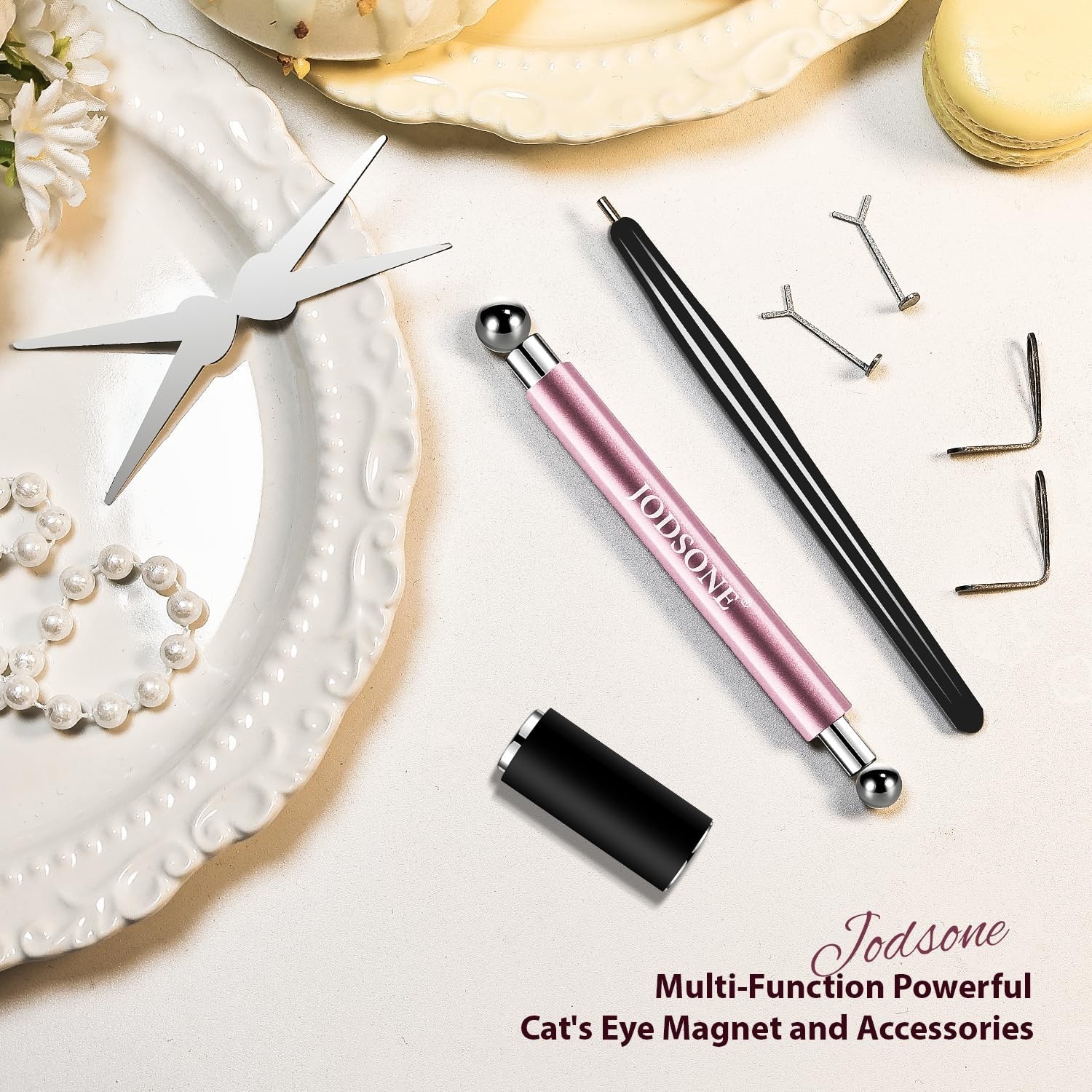 Heart & French Cat Eye Magnet Set: Create Defined Nail Art Effects Easily