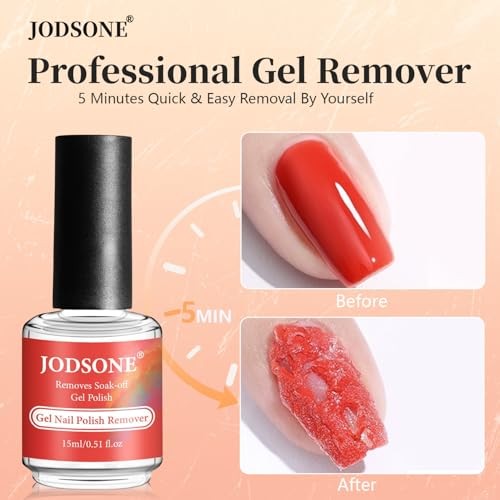 JODSONE Gel Nail Polish Remover Kit – Set with 15ml A04