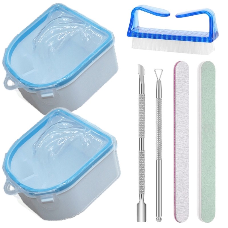 Nail Soaking Bowl,Gel Nail Polishs Remover Kit,Dip Powder Remover Tool,Nail