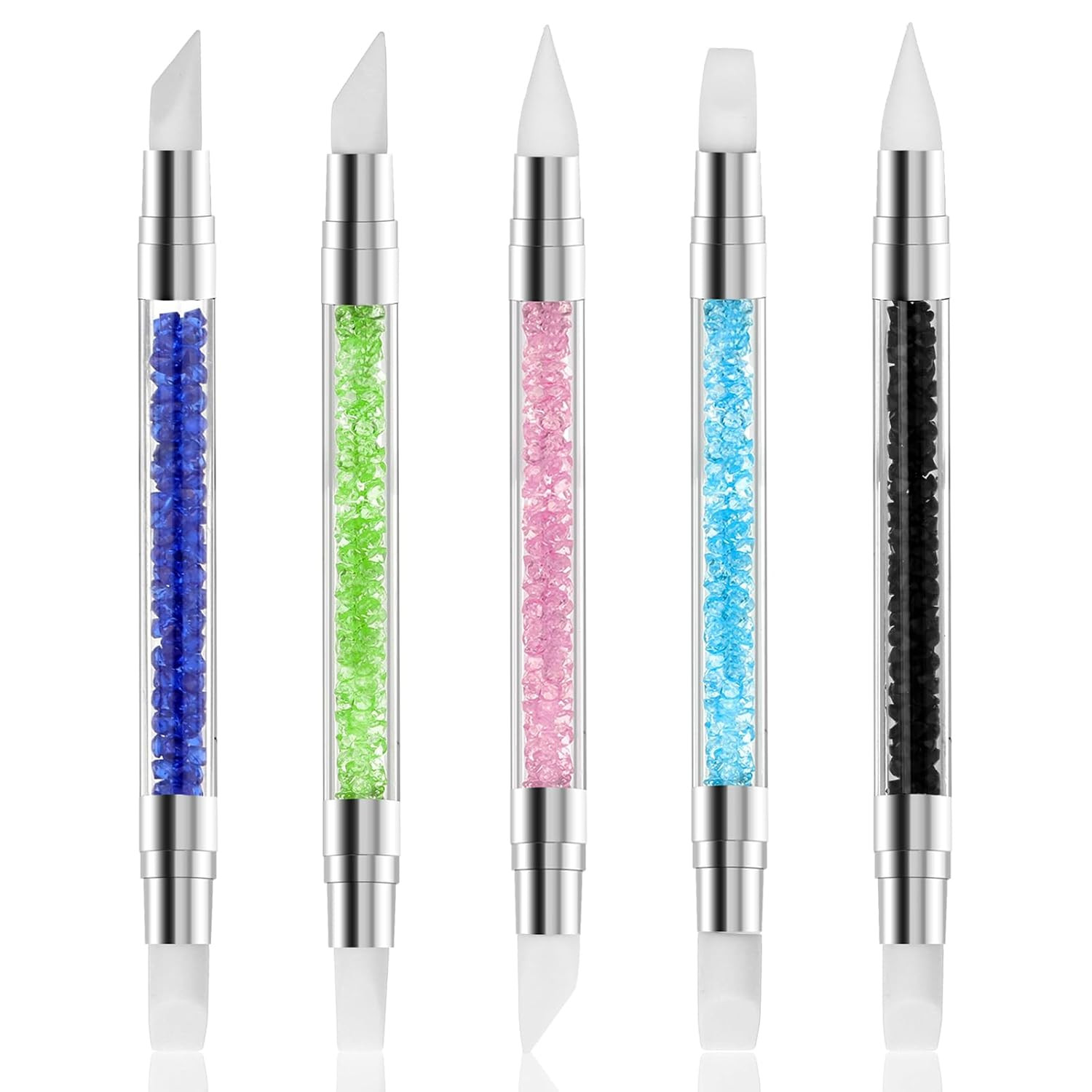 Nail Art Silicone Sculpture Pen Set Dual Ended Carving Shaping Nail Tools Brush