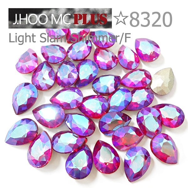 J.HOO Crystal 8320 Pear Flat Back Fancy Rhinestones 14×10mm Nail Art (6pcs)