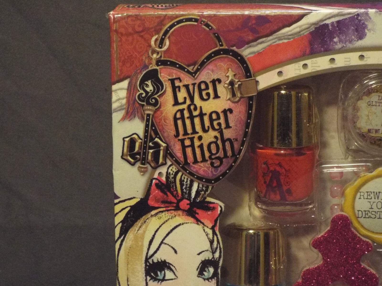 Ever After High Destiny Nail Art Studio 33 Piece Set New!