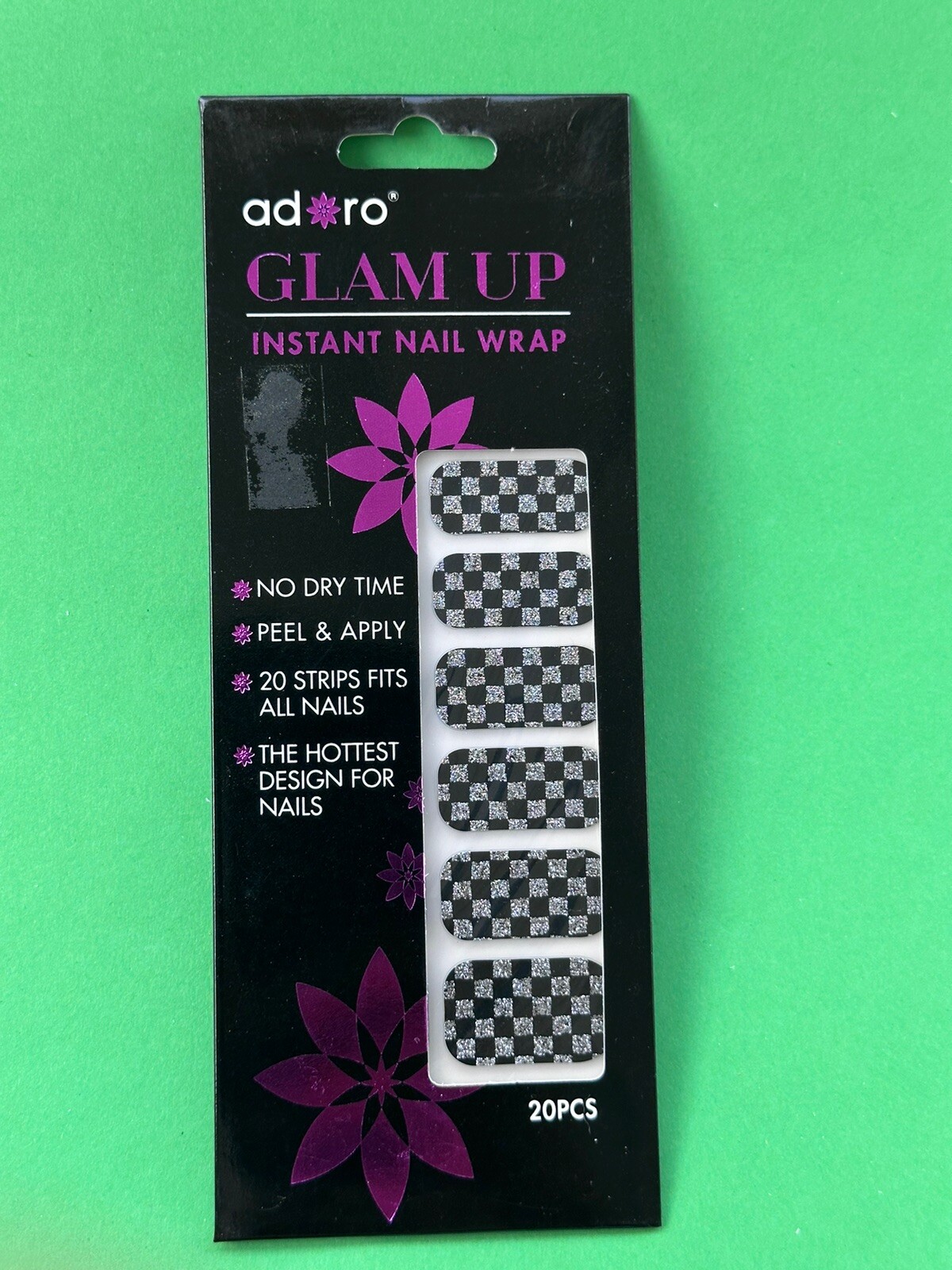 20 Strips In a Pack Instant Nail Wrap, Peel and Apply, Hottest design Brand New.