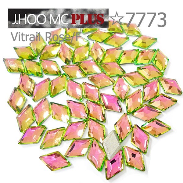 J.HOO Crystal 7773 Diamond Shape Flat Back Rhinestones 9.9×5.9mm Nail Art (8pc)