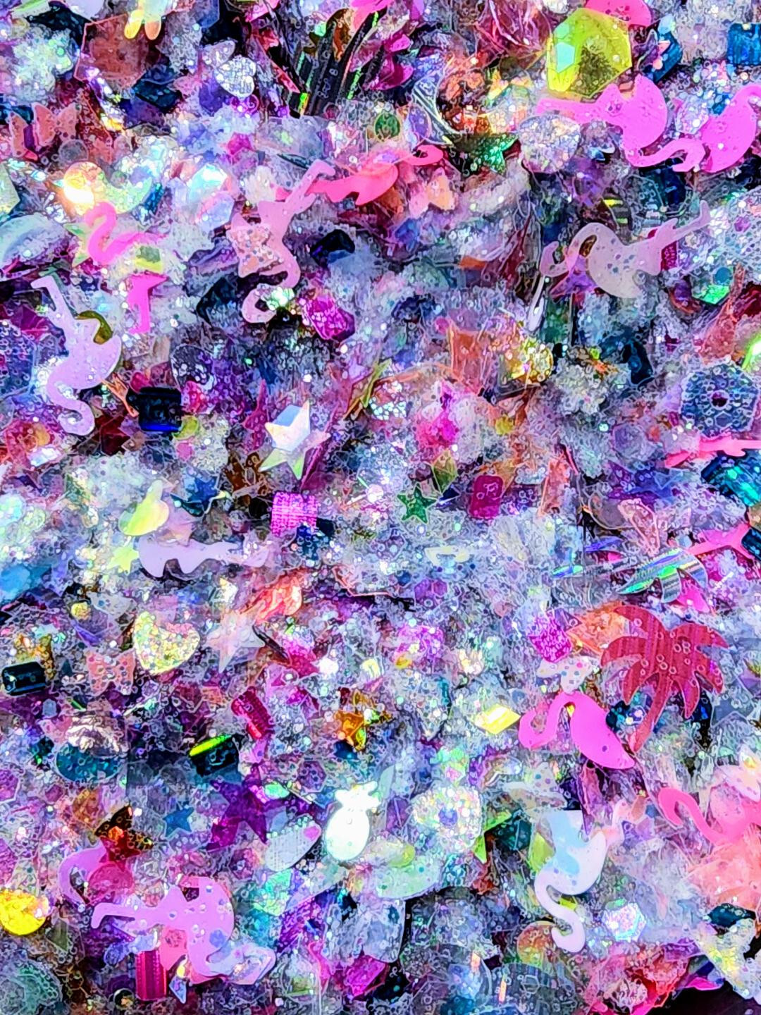 Limited Edition Glitter Mix~BEACH PARTY~Nail Art/Body Glitter/festival/Slime