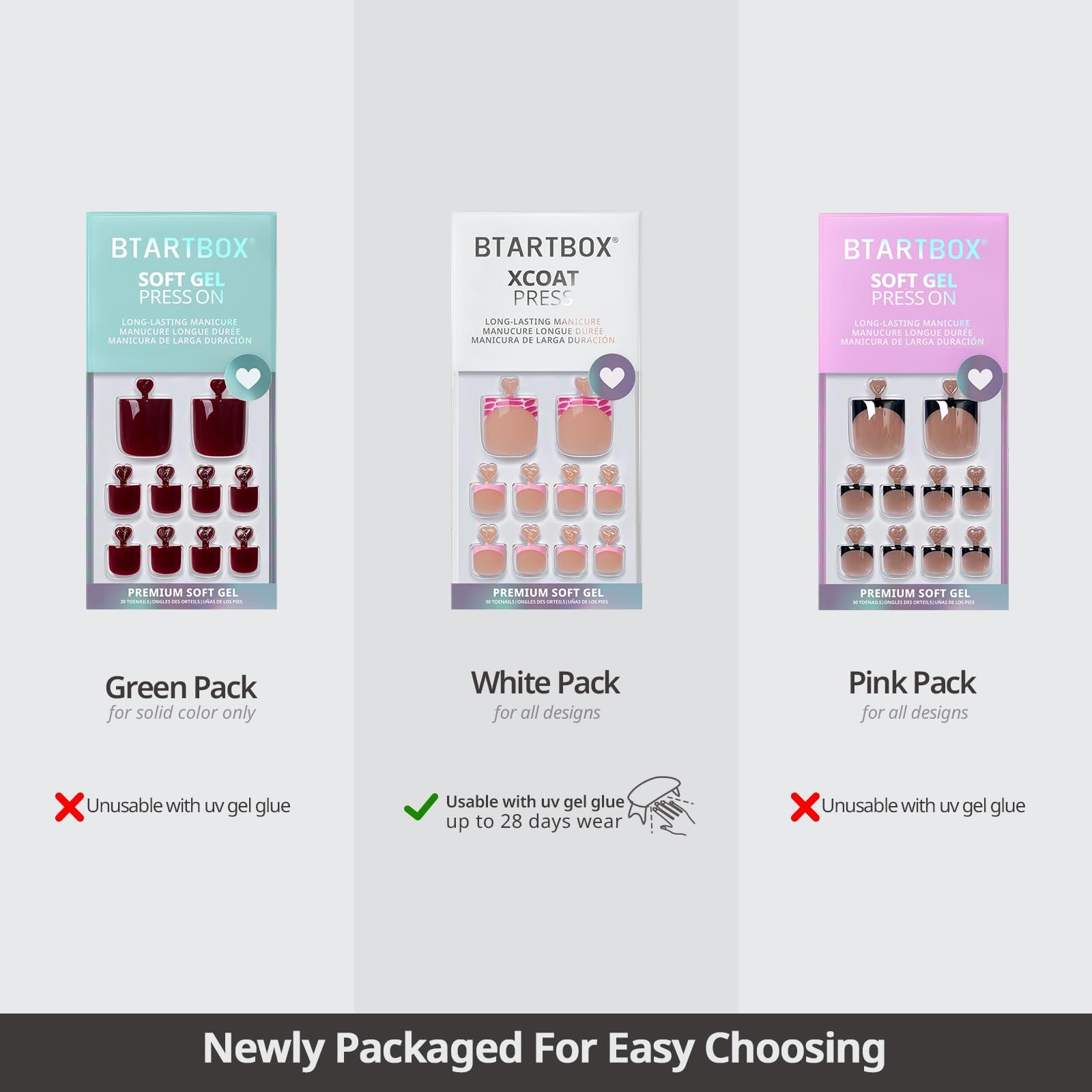 BTArtbox Press On Toenails Short – Isle Plumeria Pedi, Easy-to-Apply Flower F…
