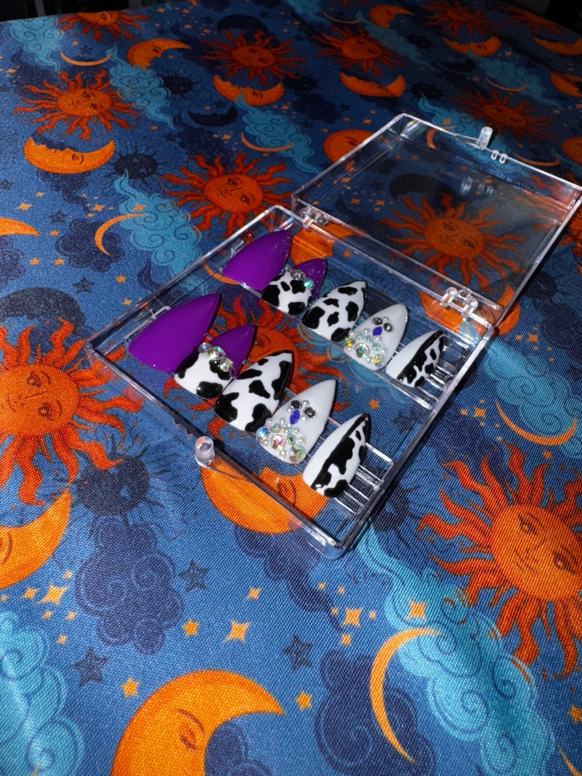 Cow Print Press On Nails