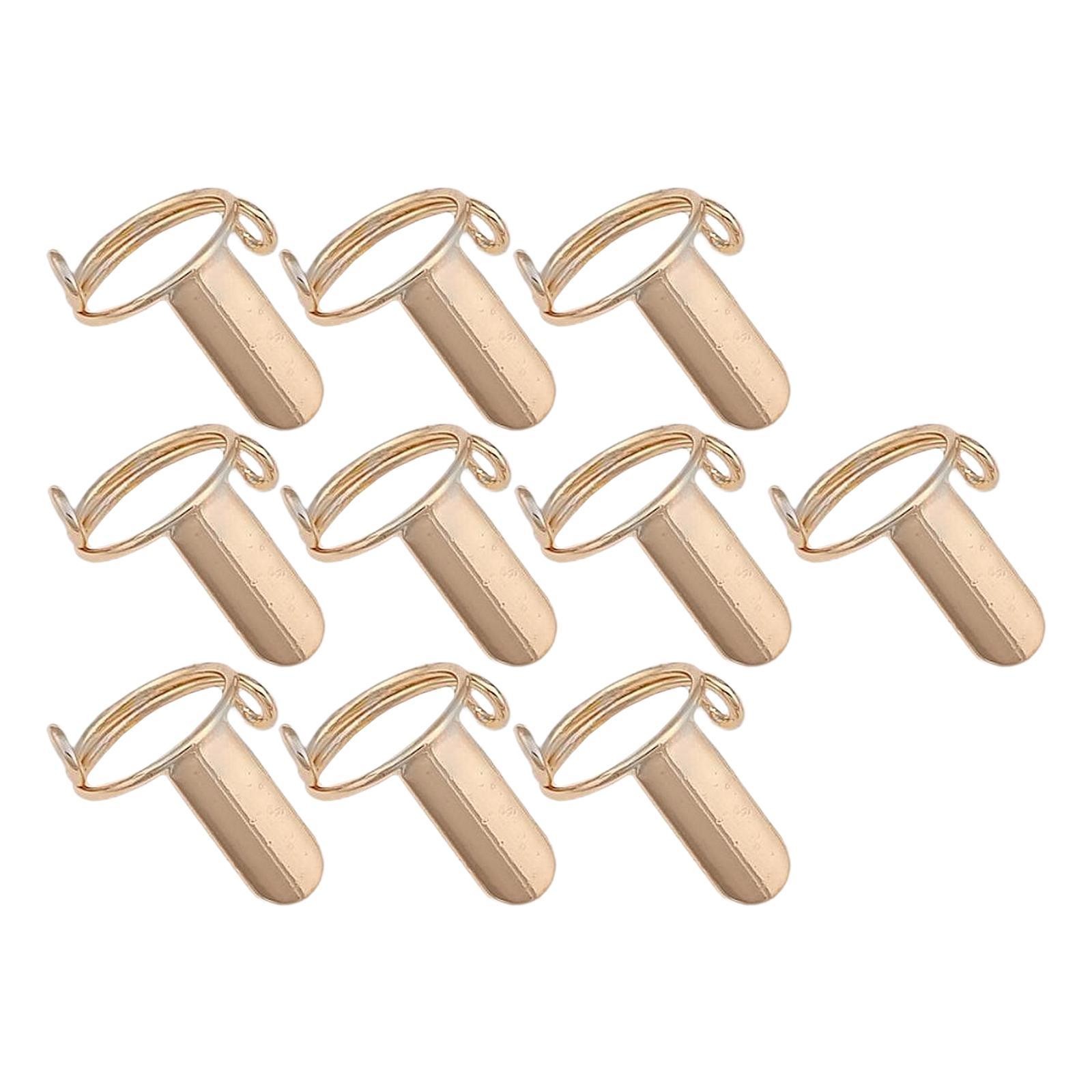 10 Pieces Nail Rings for Acrylic Nails & Press on Nails Daily Wear Wearable