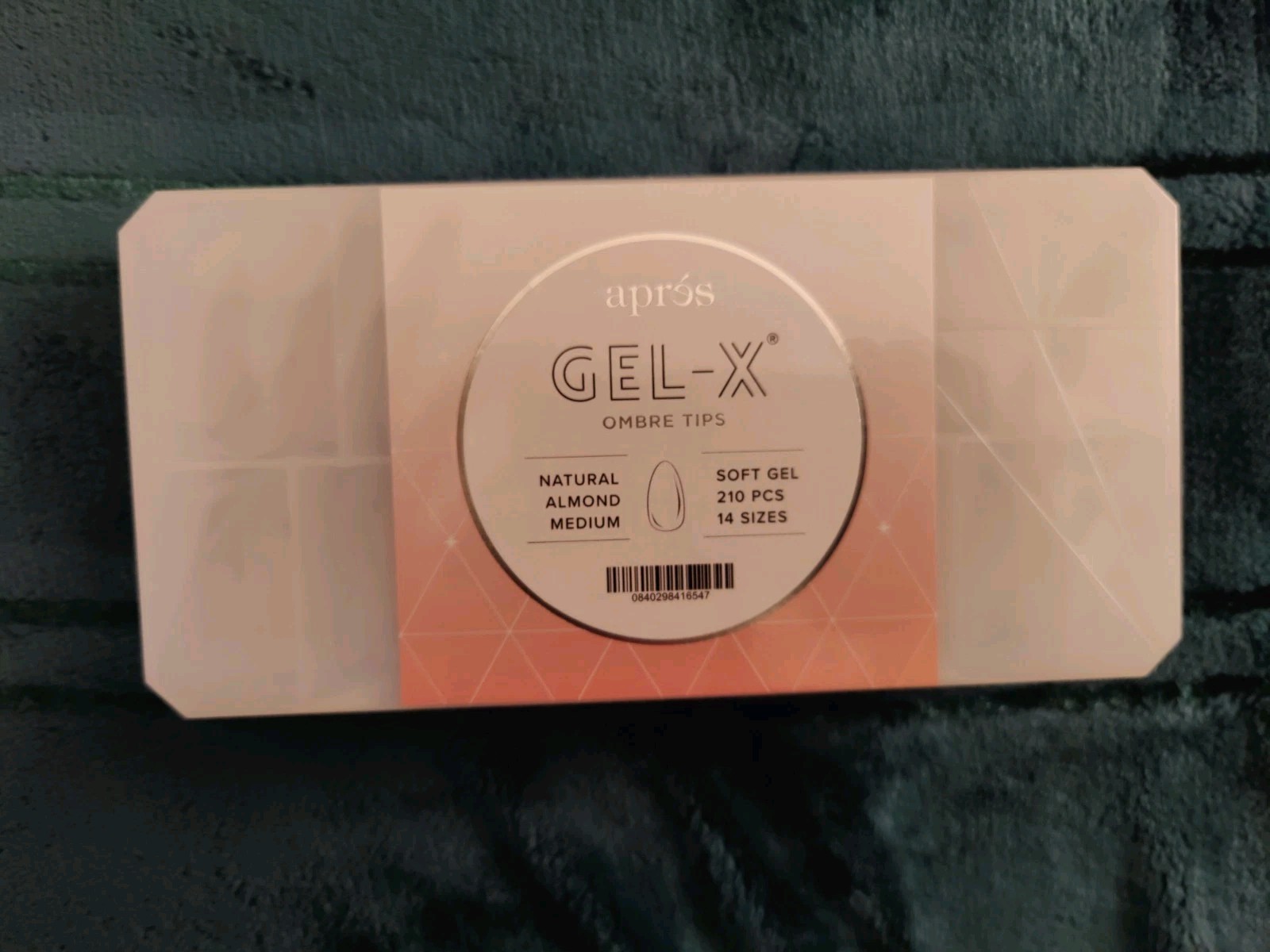 Apres Gel-X Ombre Natural Almond Medium Tips Box 14 Sizes 210pc