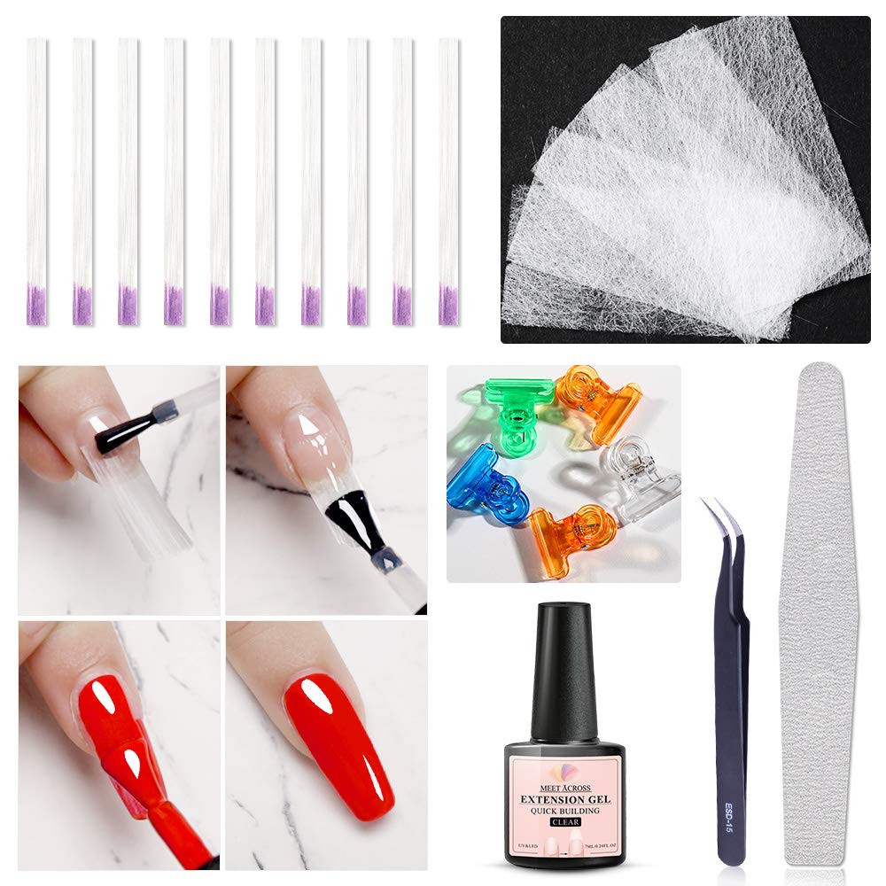 Fiberglass Nail Extension Kit with Building Gel Magical Silk Fiberglass Nail …