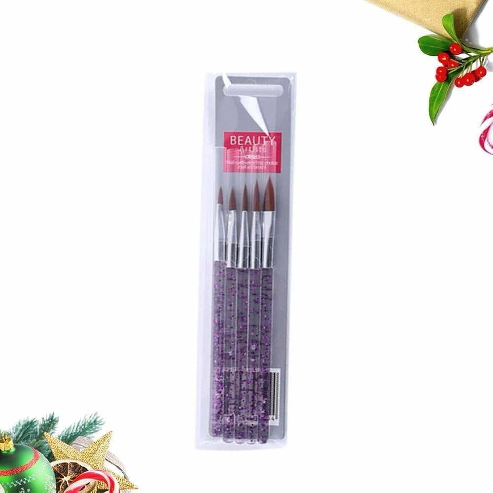 Beauty Artists Nail Art Brush Set 5pck Different Size Nail Art Brush Fast Post