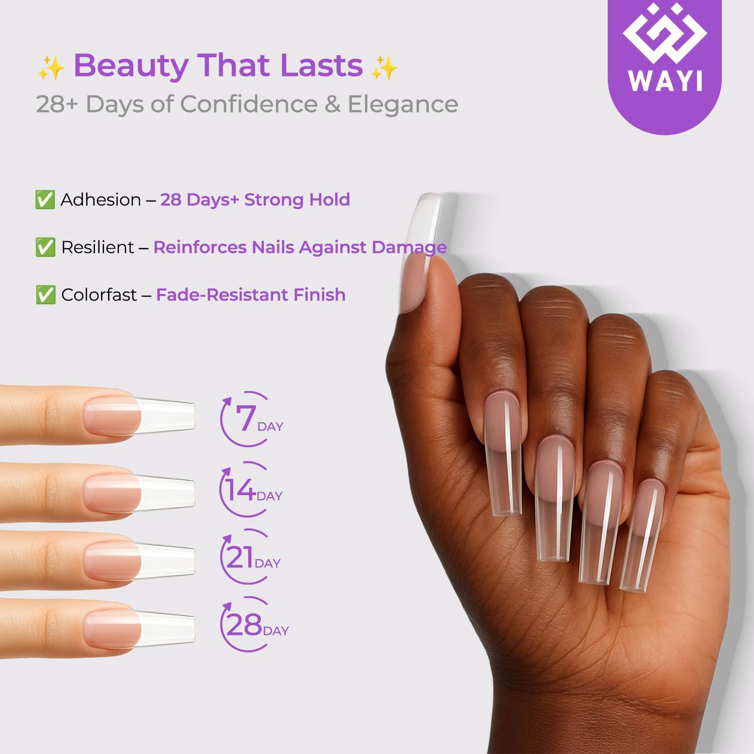 9Pcs Acrylic Nail Kit – 4Pcs Acrylic Powder (Pink, White, Clear, Nude) and Profe