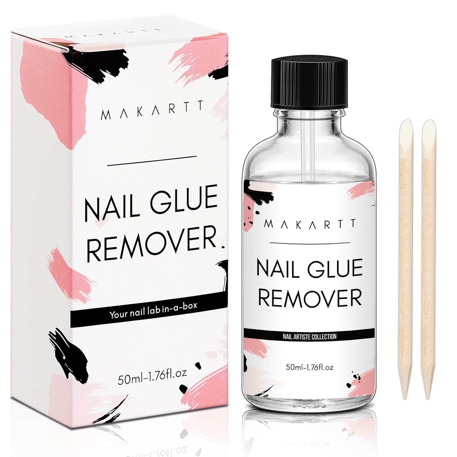 Makartt Nail Glue for Press On Nails, Fast Air Dry No UV Lamp, Strong Bond for
