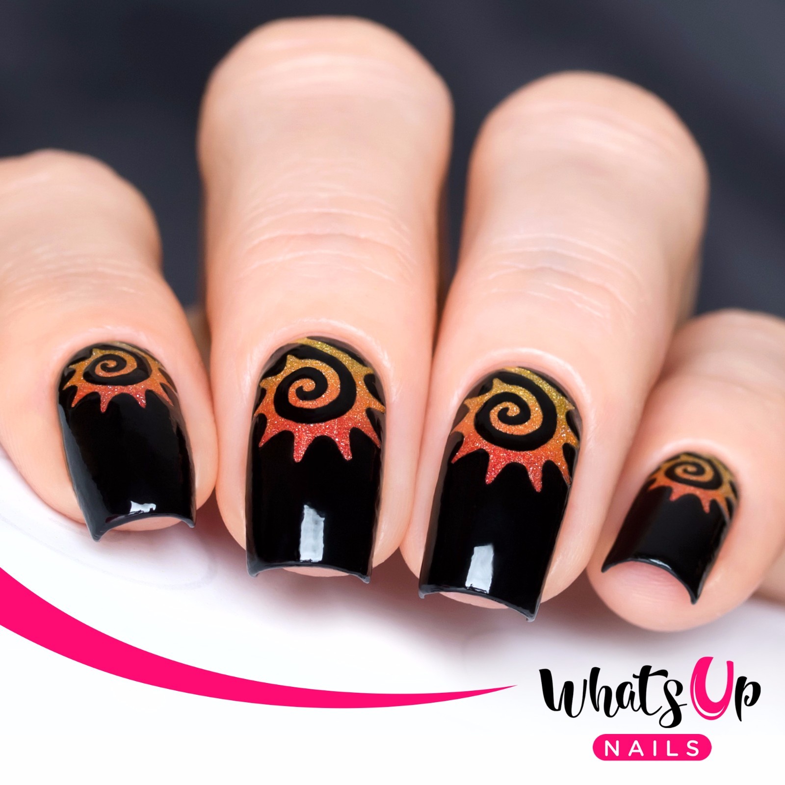 Tribal Sun Stencils for Nails, Nail Stickers, Nail Art, Nail Vinyls