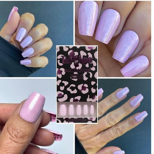 Red Aspen Press On Nails- I’m a Limited Edition, Eisley-Medium -Coffin- Leopard