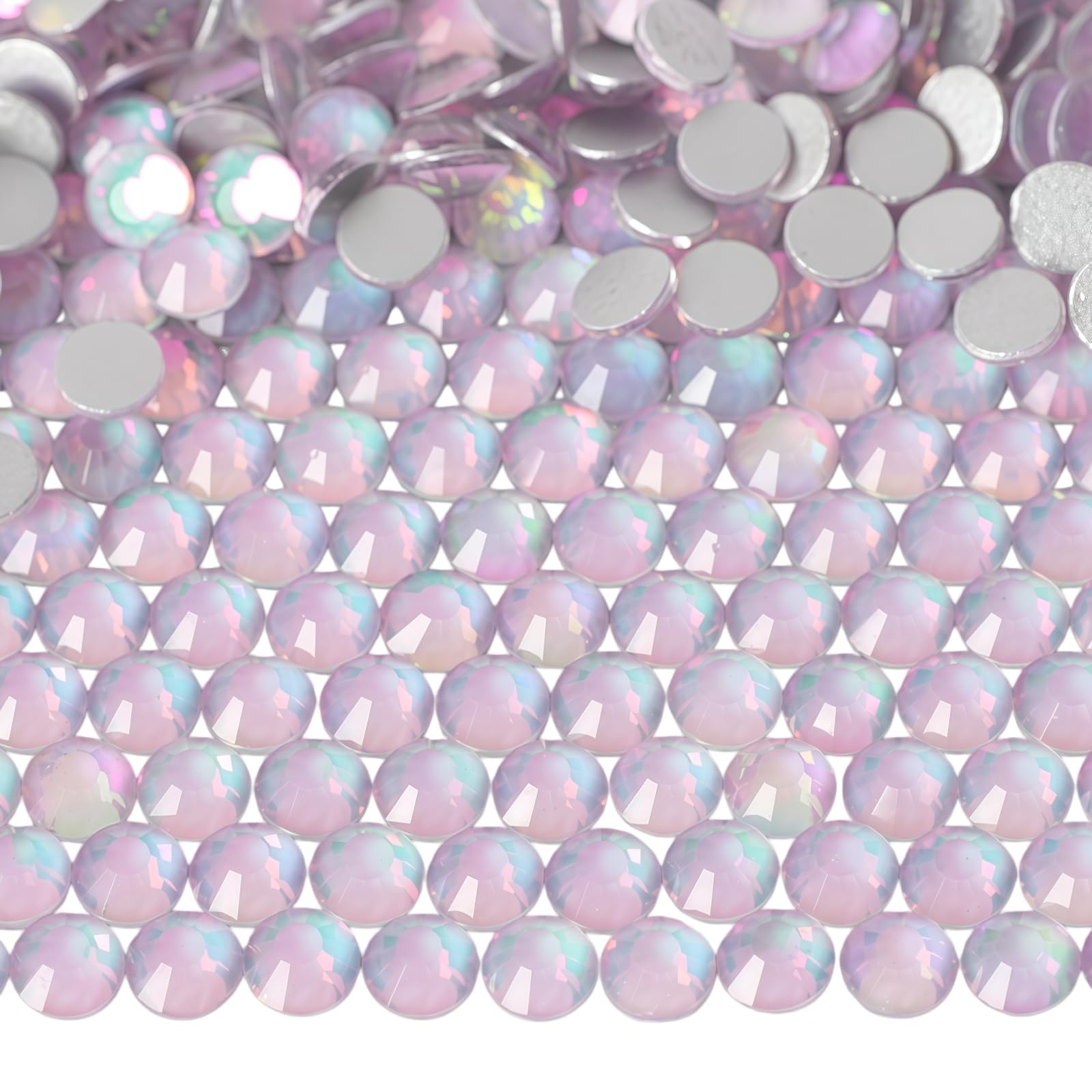 Diamonland Flatback Glass Crystal Rhinestones Rounds Gems for Bedazzling Nail…
