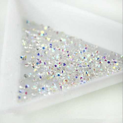 3000 – 9000Pcs Crystal Pixie 3D Nail art Micro Zircon 1.1mm Mini Rhinestones DIY