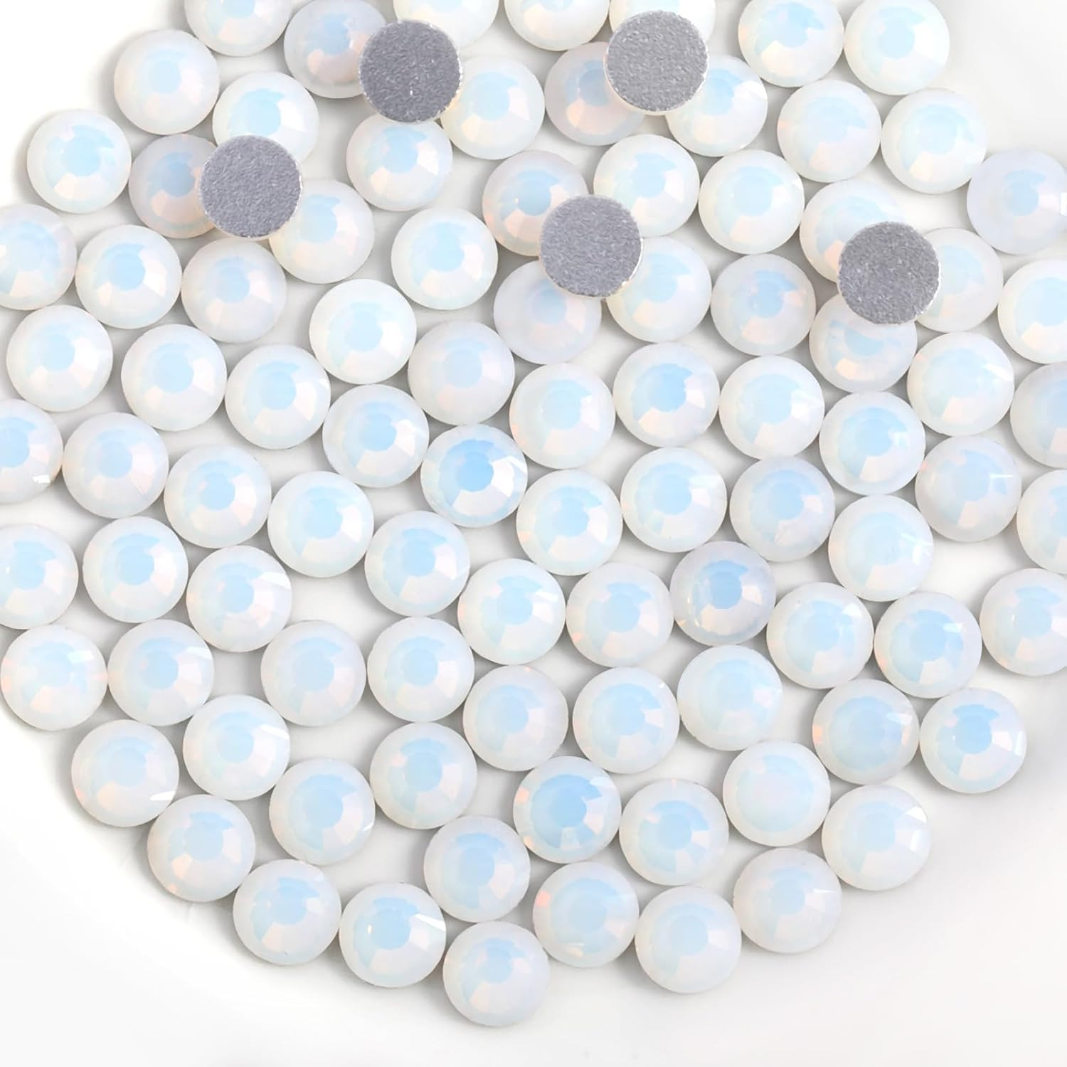 1440Pcs Flat Back Crystal Rhinestones round Gems for Nail Art and Craft Glue Fix
