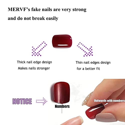 Square Press on Nails Short Fake Nails Ombre Black French Tip 01206b BlackBlue
