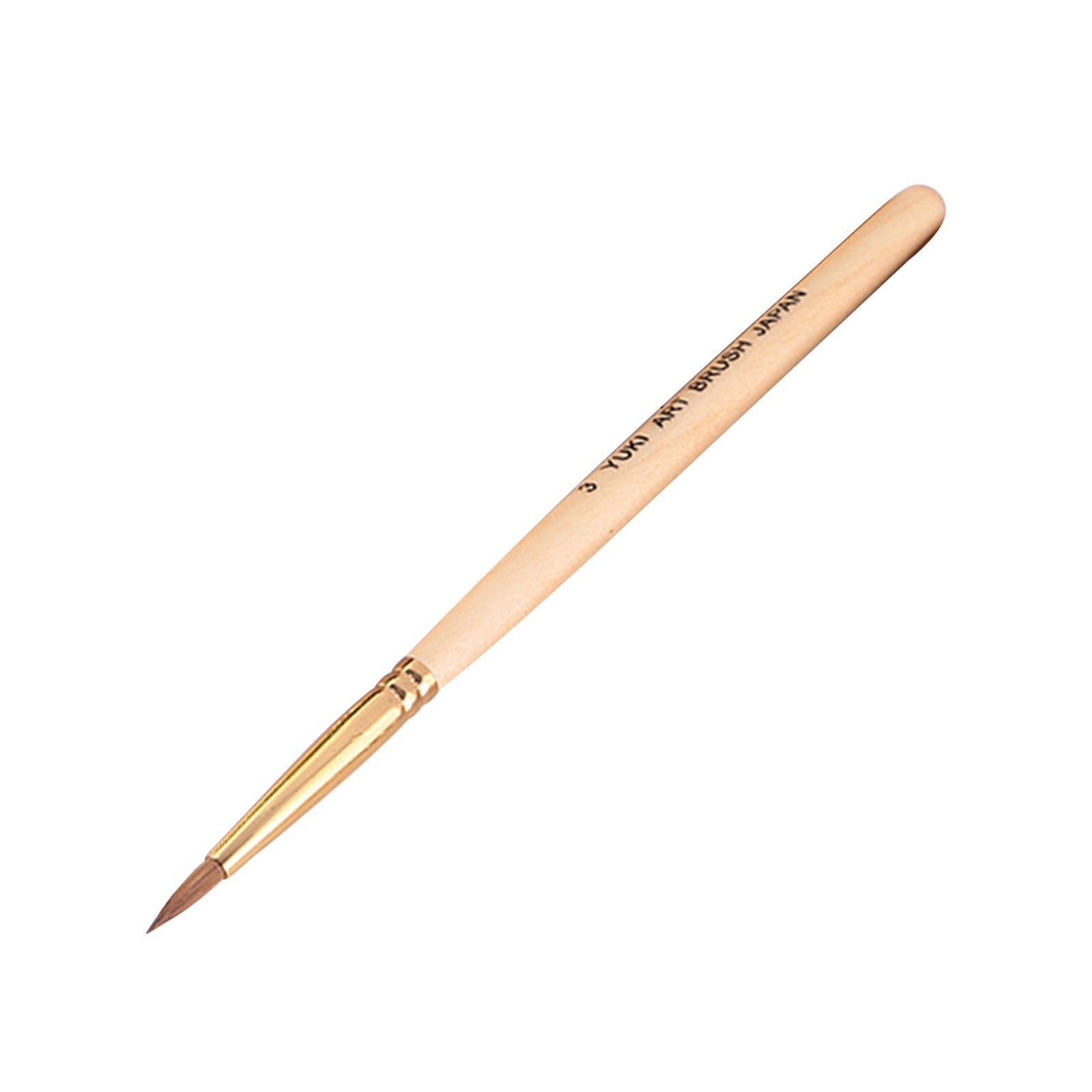 Art Painting Drawing Wooden Handle Round Kolinsky Nail Sable Hair Brush Tool F
