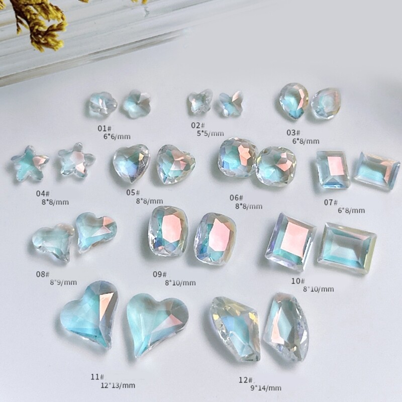 Crystal Art Rhinestones Diamonds Decorations Rings Earring