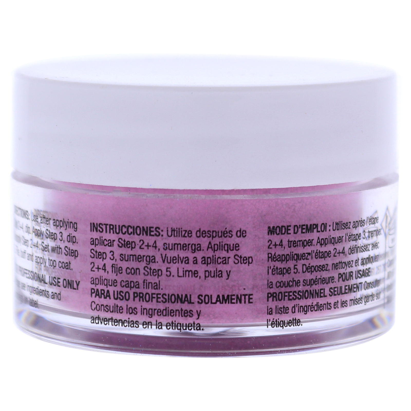 Pro Powder Polish Nail Colour Dip System – Deep Pink With Pink Glitter – 0.5 oz
