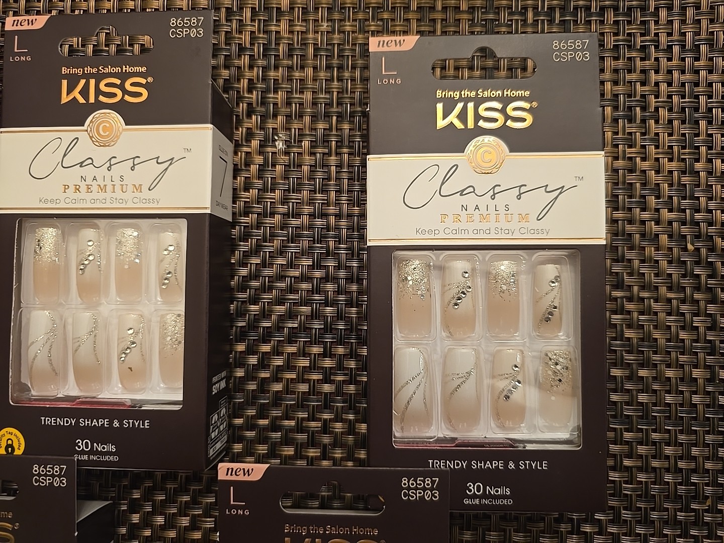Kiss Classy Premium Nails Long CSP03 86587 Lot Of 6 Packs