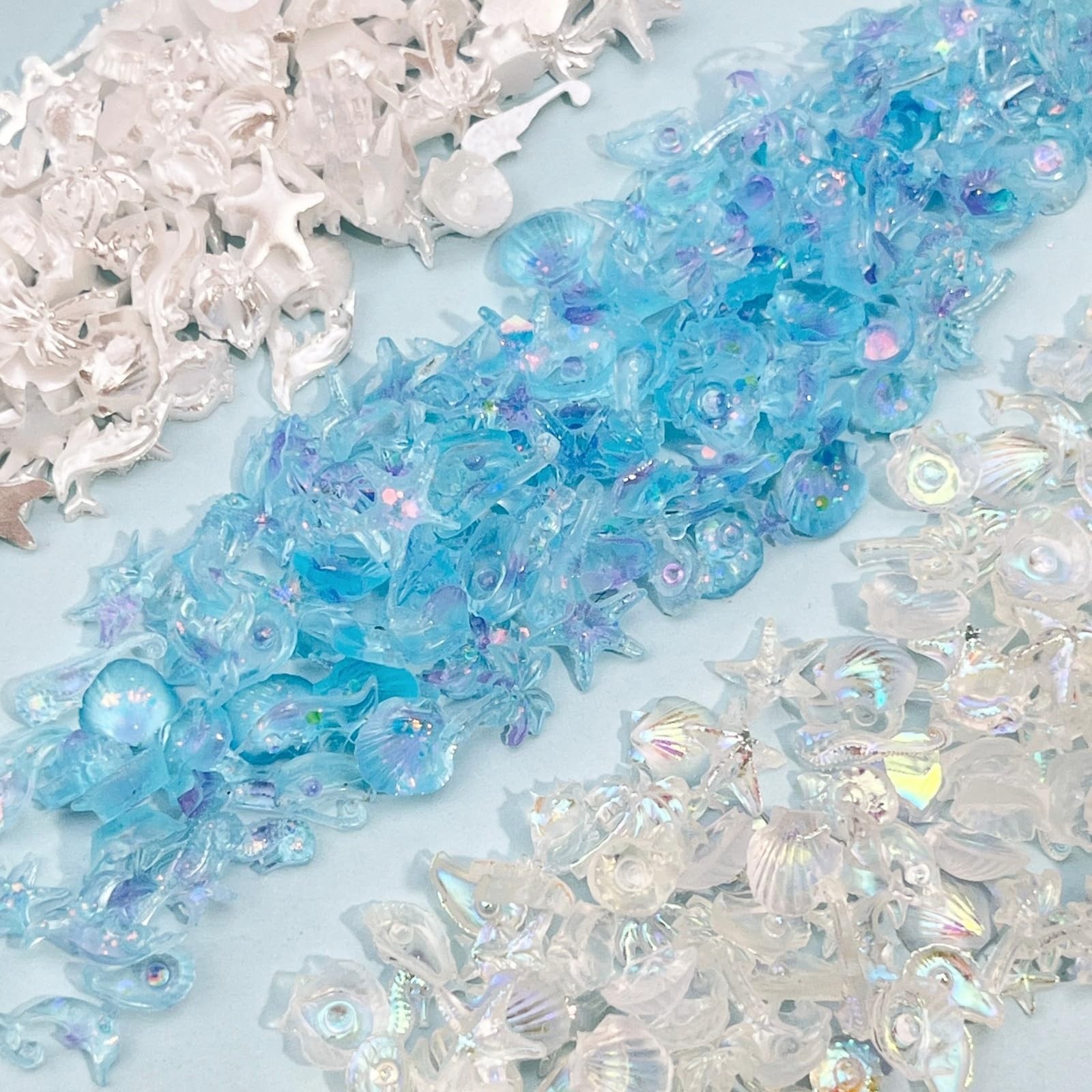 SHUXILIN 250PCS Summer Beach Nail Resin Charms