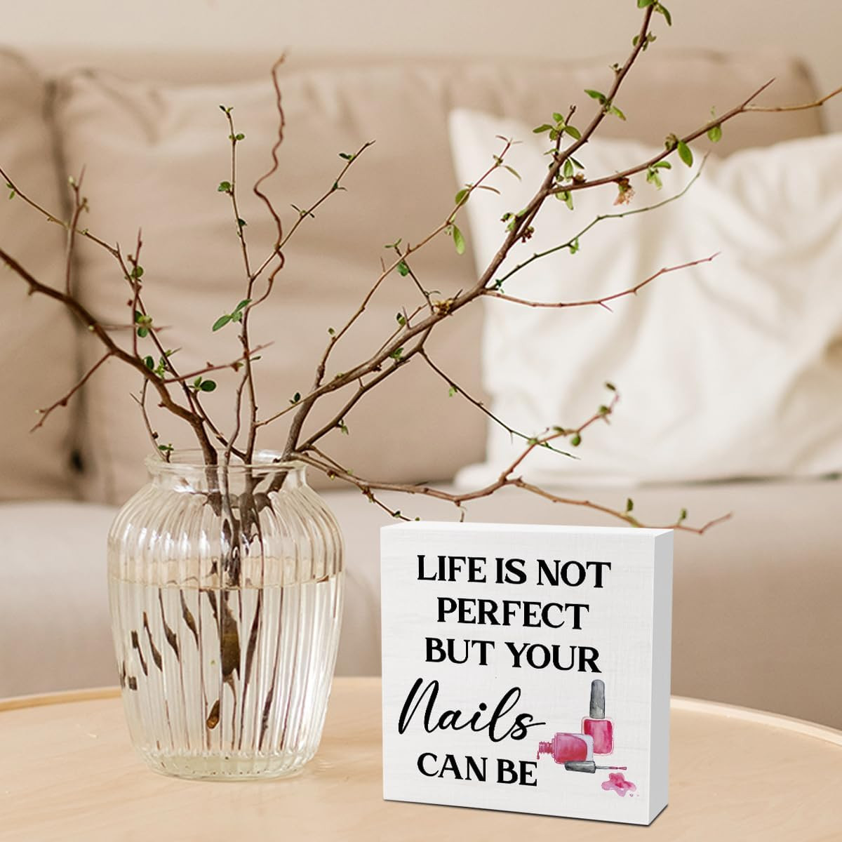 Nail Salon Decor Nail Tech Decor for Home Bedroom Office Desk Gifts for Manicuri