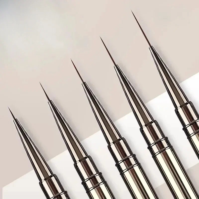5pcs Nail Art Liners Striping Brushes Fine Line Drawing Detail Painting Blending