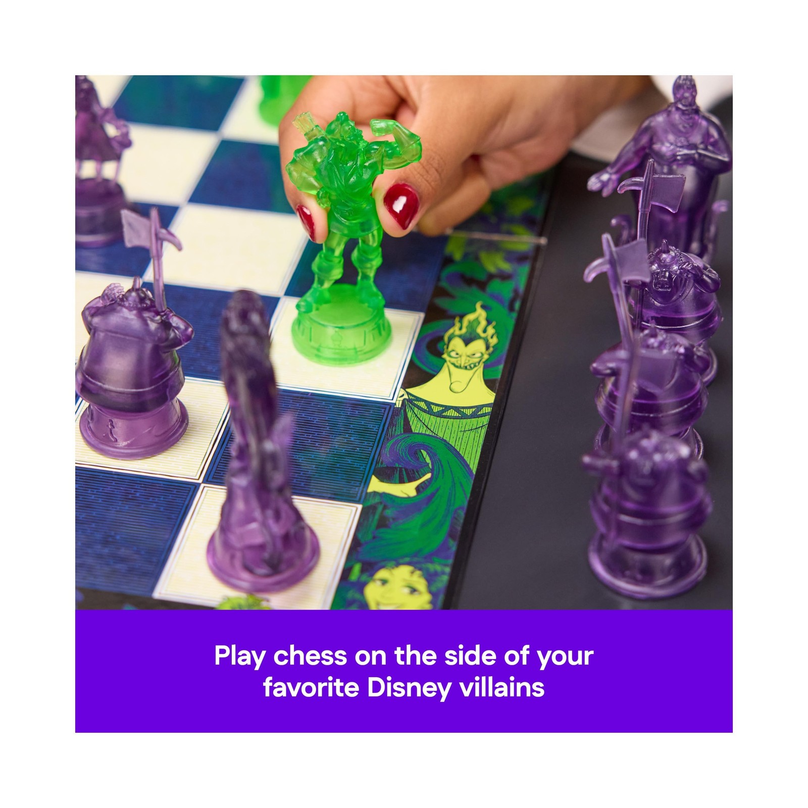 Spin Master Games, Disney Villains Chess Set for Adults & Kids, Pla… Fast Ship