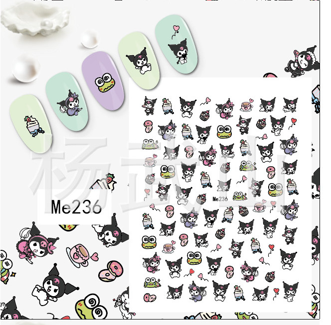 Sanrio Melody Adhesive Stickers Nail Art Supply Cinnamoroll Pochacco Anime NS50