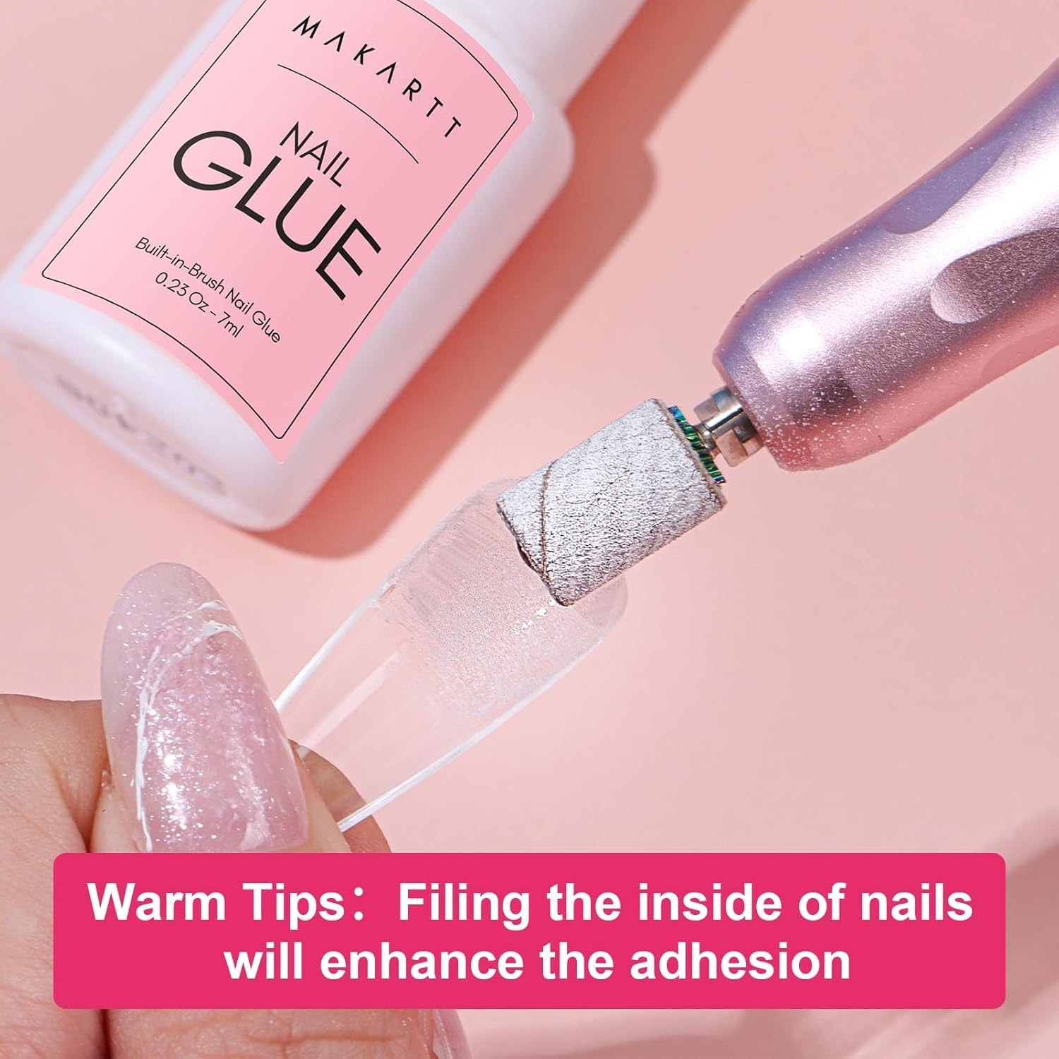 Durable & HEMA-Free Nail Glue for Press-On Nails – Fast Drying, Easy Application