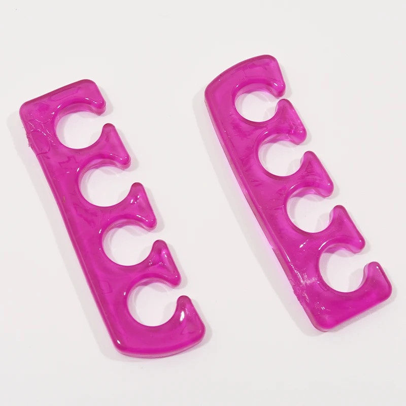 2Pcs Soft Silicone Finger Toe Separators for Nail Polish – 5 Colors