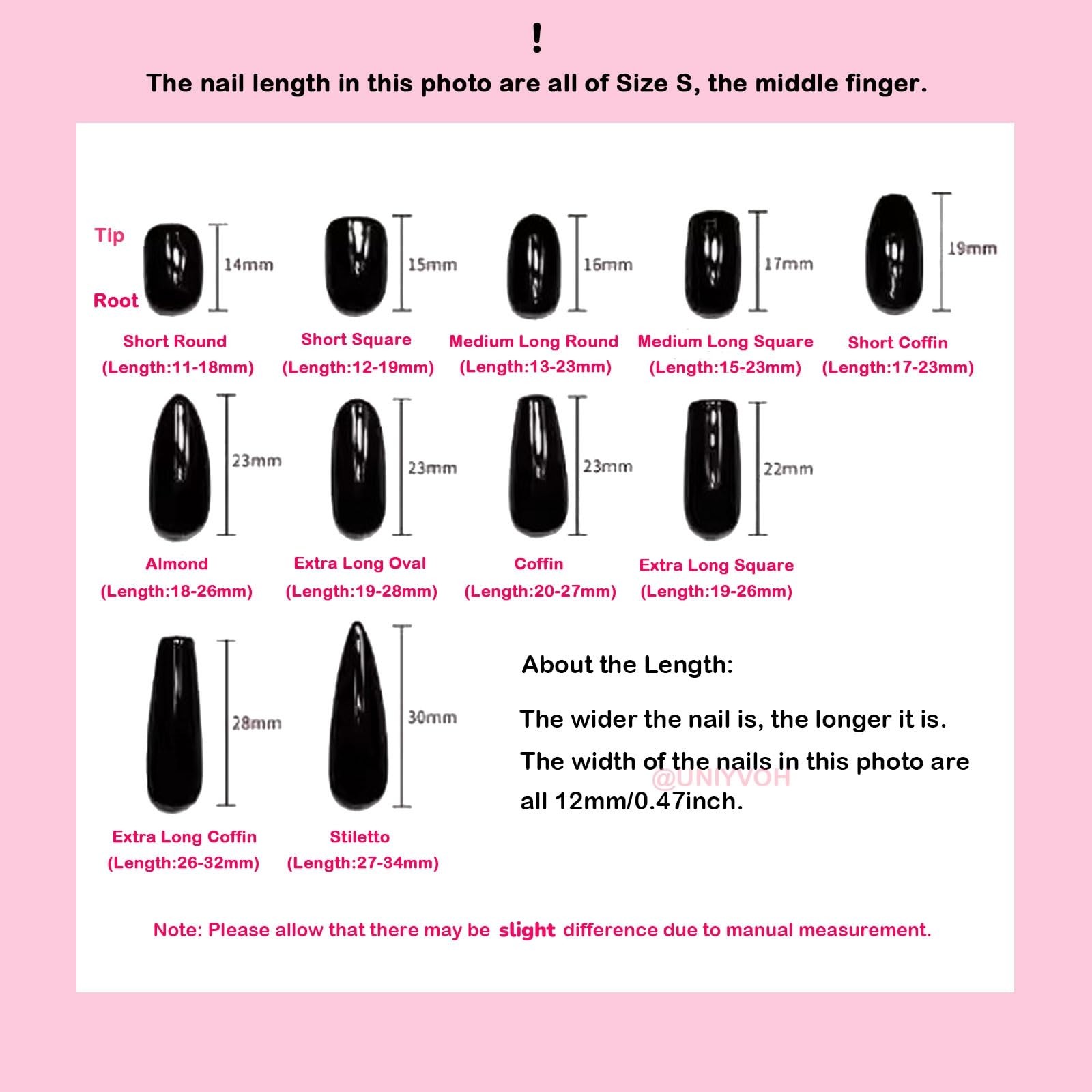 Short Coffin Press on Nails Handmade False Nails with Designs, 3D Hand-painte…