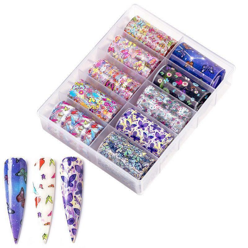 Nail Foil Transfer Decals – New – Butterfly – Transfer Foils