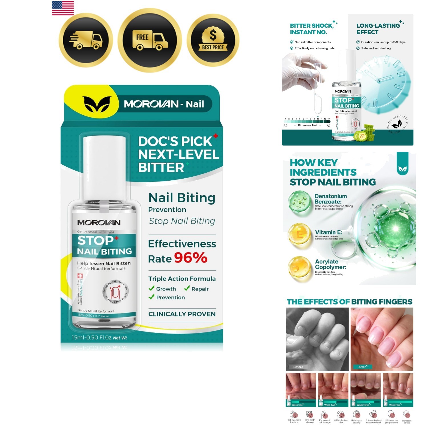 Nail Biting Prevention For Kids: Thumb Sucking Deterrent No Bite Nail Polish …