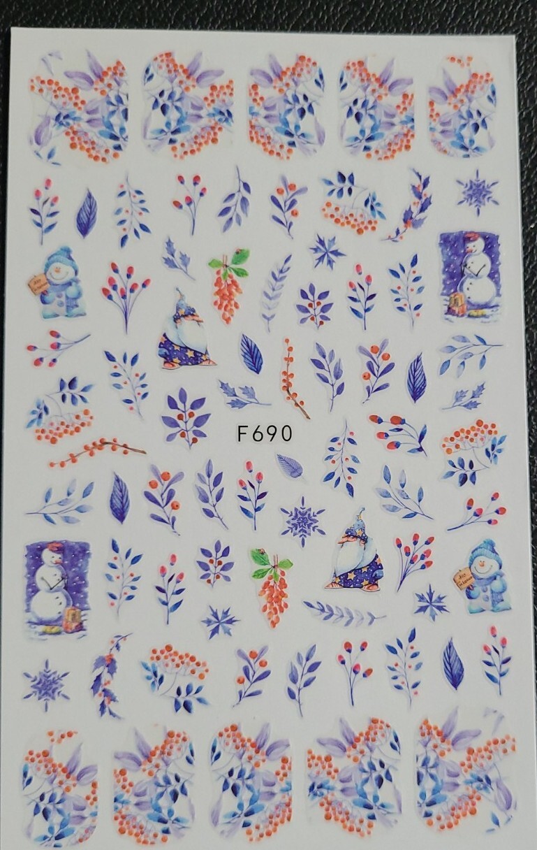 Christmas Winter Holiday Nail Stickers