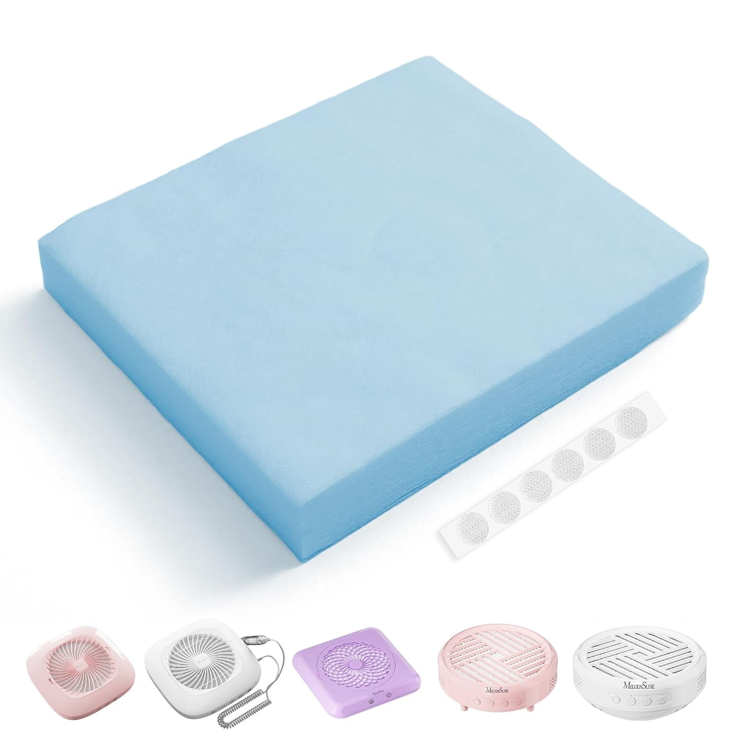 200 Sheets Nail Dust Collector Filter Paper, Disposable Dust Vacuum Filter with