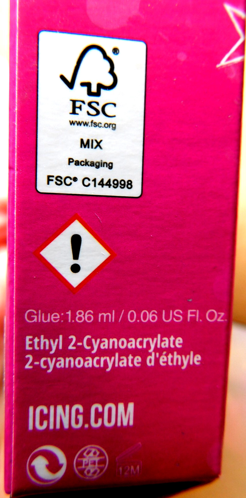 CBI Distributing Corp.~Icing 24 Faux Nails Vegan Pink, Tan, & White Lips