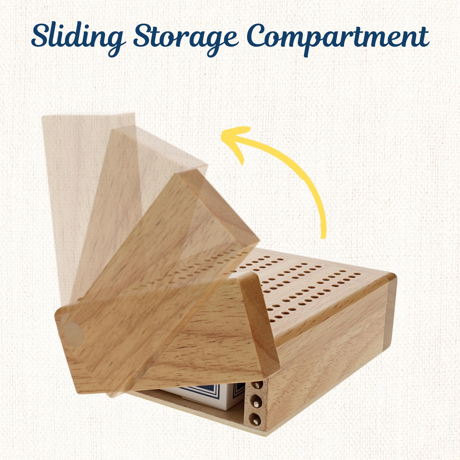 WE Games Travel Cribbage Board – Mini 2-Track 4.75 x 3.5 x 1.5 inches, Gold