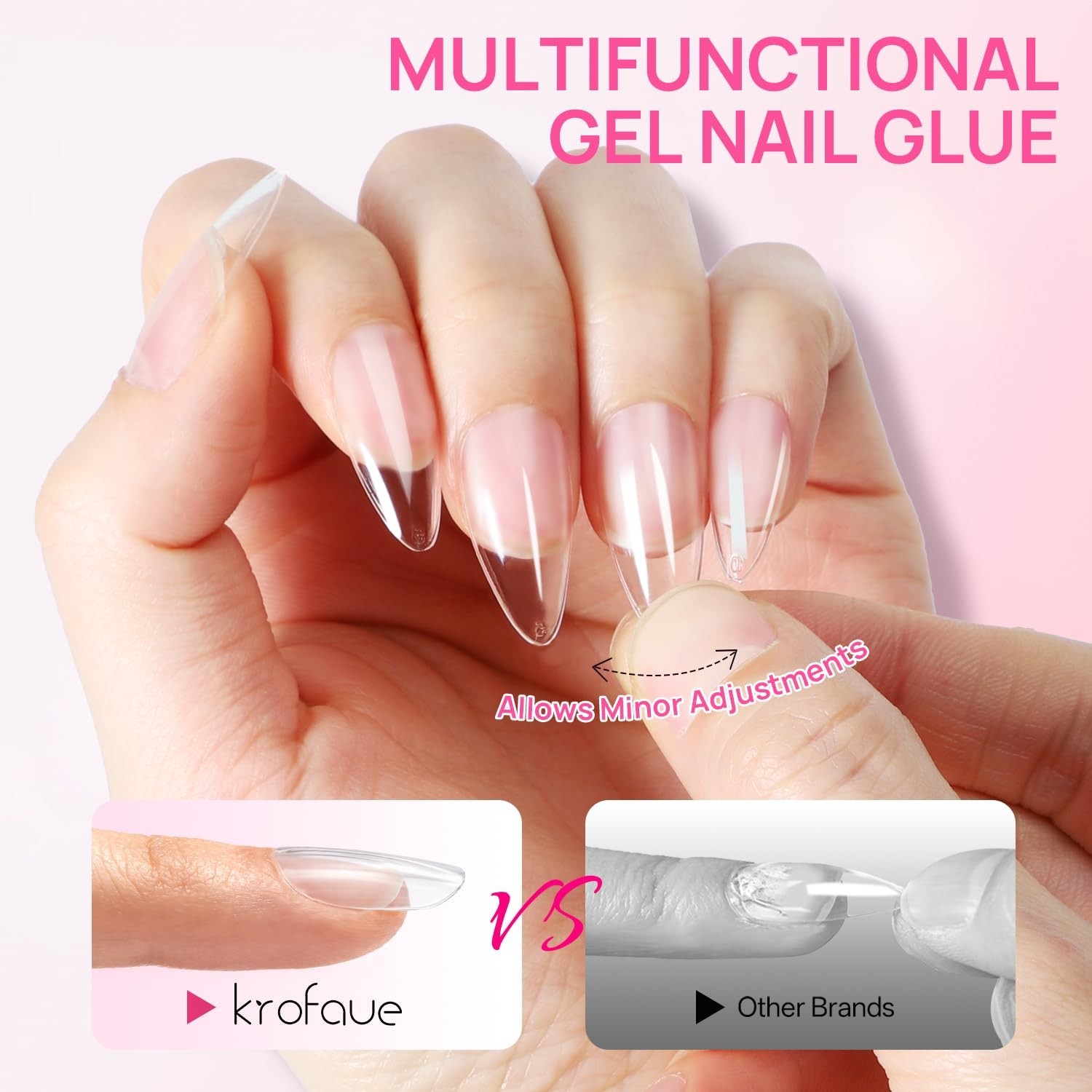 Solid Nail Glue Gel 40g – Strong Adhesion for Press-On Nail Art & Extensions