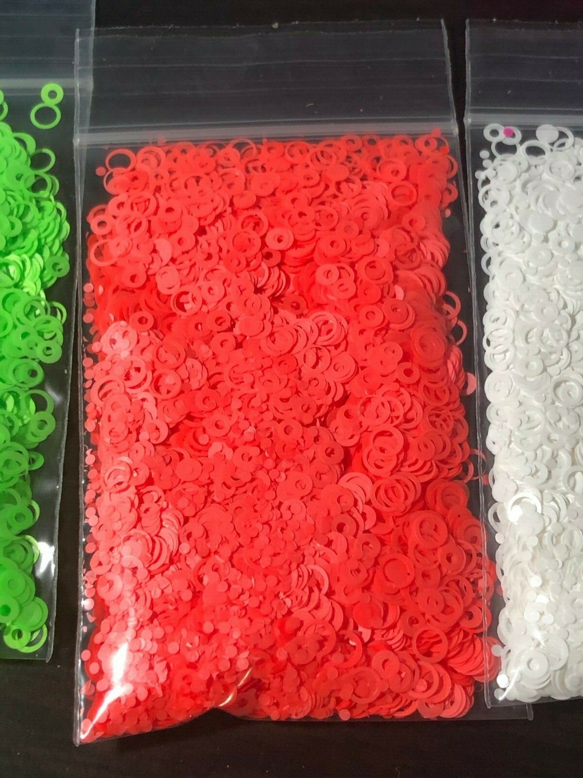 Neon HOLLOW CIRCLE Shape U Choose Color Nail Art Face Festival Crafts Makeup