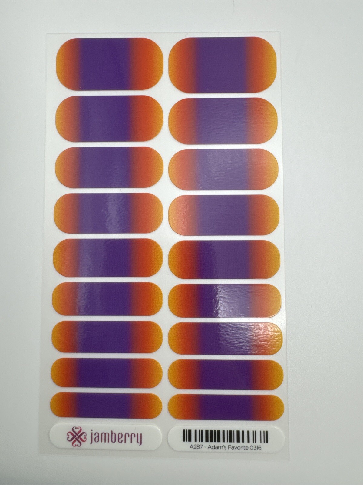 Jamberry Nail Wraps Adam’s Favorite Full Sheet (purple Ombré Solid)