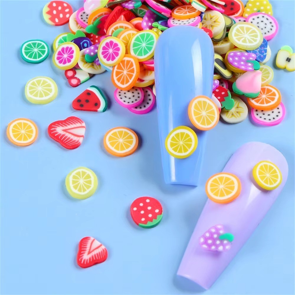 1000pcs Polymer Clay Fruit Slices • Mini Fimo Pieces for Resin & DIY Crafts