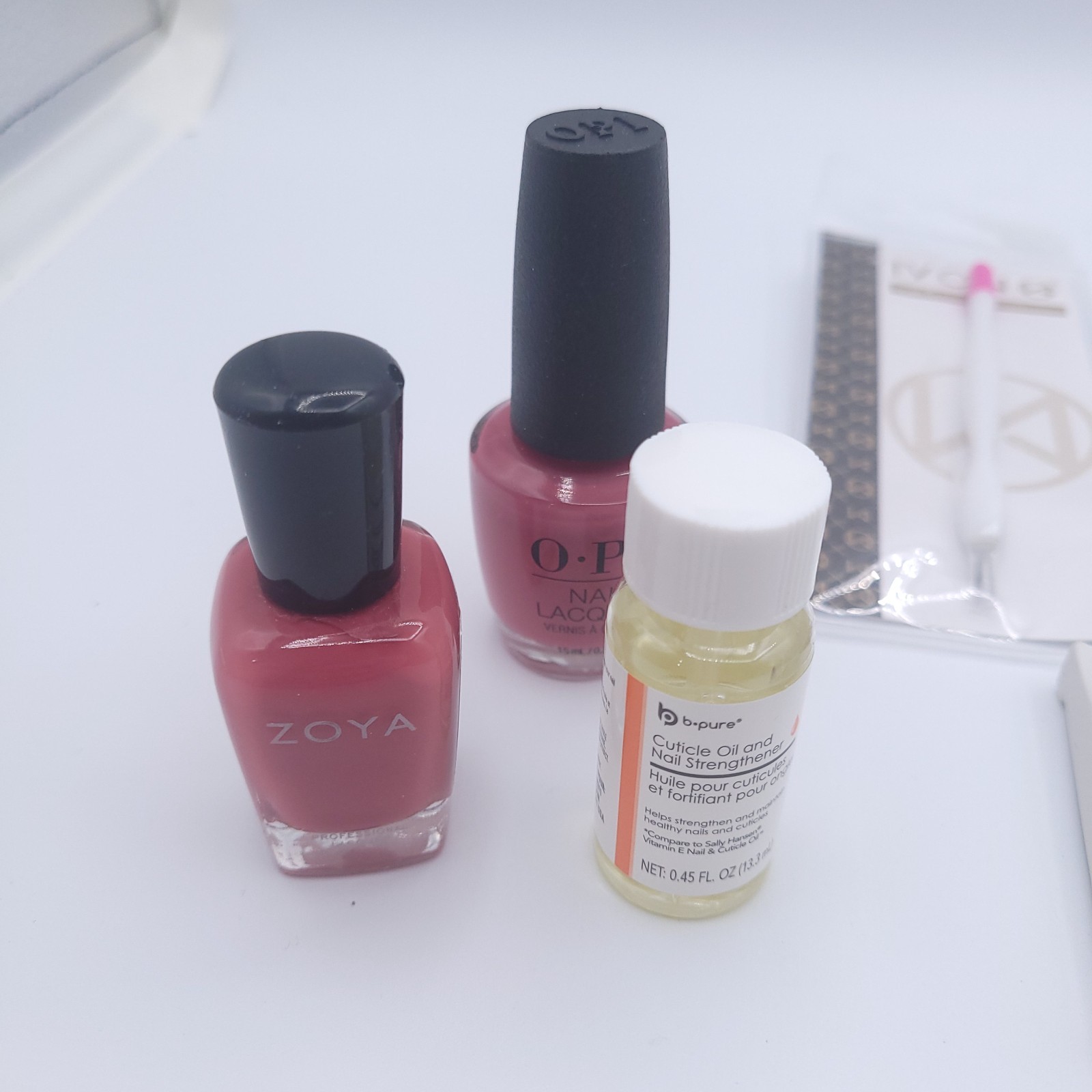 Una Gella and Color FX by Impress Nails OPI and Zoya Polish Cuticle Tool and Oil