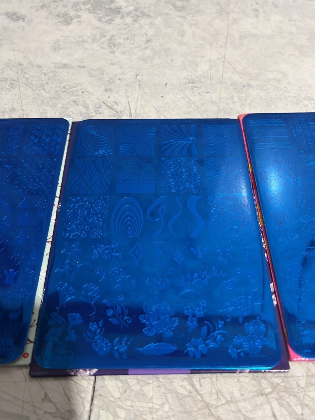 Set of 3 Nail Stamp Art Plates New!!!
